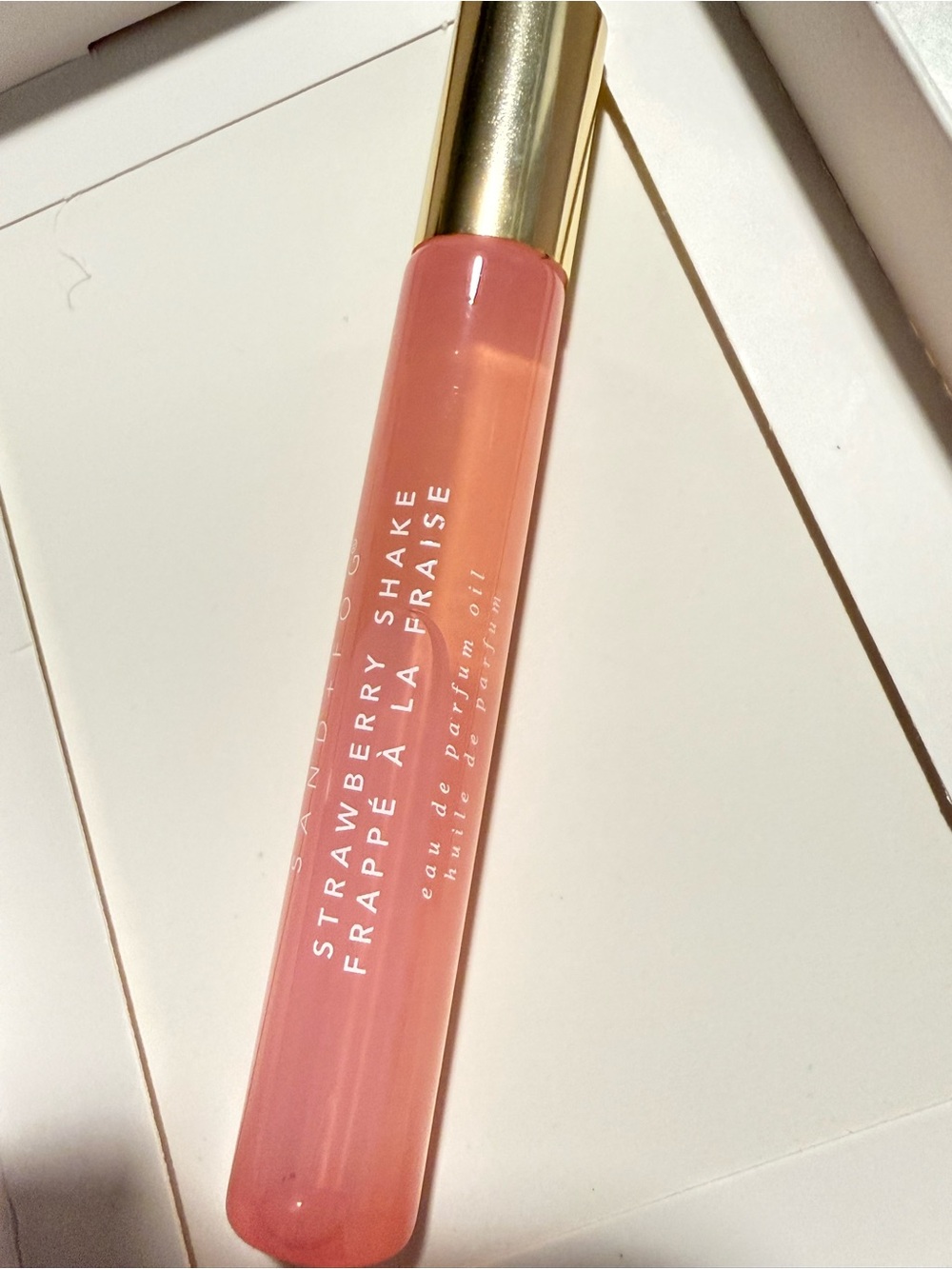 Sand +Fog Strawberry Shake Frappé Perfume Oil Roller - Pink